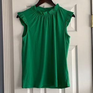 Adrianna Papelle green sleeveless blouse